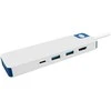 Targus Hyper HyperDrive Flex 8 Port USB-C Hub, Baltas/Mėlyna | HD4102BUGL | HDMI jungtys quantity 1