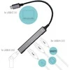 I-TEC USB-C metalinis HUB 1x USB 3.0 3x USB 2.0 be maitinimo adapterio
