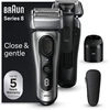 Braun Series 8 8567cc Skustuvas Apkarpymo mašinėlė Juoda, Sidabras