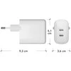 dbramante1928 – „Re-charge Pro“ – ES sieninis įkroviklis – 2x USB-C 30W – baltas