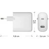 dbramante1928 - Įkrovimas - Sieninis įkroviklis GaN - USB-C 65W+18W ES - Baltas