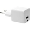 dbramante1928 - Įkrovimas - Sieninis įkroviklis GaN - USB-C+USB-A 25W+18W EU - Baltas