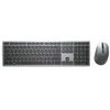 Klaviatūra Dell KM7321W - Standard - RF belaidė + Bluetooth - AZERTY - Pilkas - Titanium - su pele