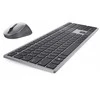 Klaviatūra Dell KM7321W - Standard - RF belaidė + Bluetooth - AZERTY - Pilkas - Titanium - su pele