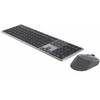 Klaviatūra Dell KM7321W - Standard - RF belaidė + Bluetooth - AZERTY - Pilkas - Titanium - su pele