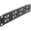 Delock 10? 1 HE Rackblende für 4 Lüfter 40 x 40 mm dunkelgrau