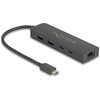 Karta jungiama į tinklą Delock DELOCK 10 Gbps USB Hub mit 2,5 Gigabit LAN Port und PD 85 W