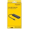 Karta jungiama į tinklą Delock DELOCK 10 Gbps USB Hub mit 2,5 Gigabit LAN Port und PD 85 W