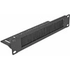 Delock 66845 - Cable management panel - Juodas - Metal - 1U - China - 25.4 cm (10")