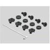 Delock 66845 - Cable management panel - Juodas - Metal - 1U - China - 25.4 cm (10")