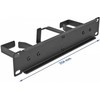 Delock 10? Kabelmanagement Rangierpanel mit 3 Metall Bügeln (2 x horizontal, 1 x vertikal) 1 HE juodas