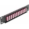 Delock 10? LWL Patchpanel 12 Port LC Quad violett 1 HE juodas
