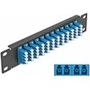 Delock 10? LWL Patchpanel 12 Port LC Quad blau 1 HE juodas