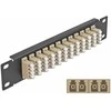 Delock 10? LWL Patchpanel 12 Port LC Quad beige 1 HE juodas