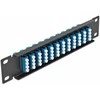 Delock 10? LWL Patchpanel 12 Port LC Quad blau 1 HE juodas