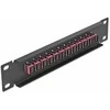 Delock 10? LWL Patchpanel 12 Port SC Simplex violett 1 HE juodas
