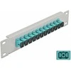 Delock 10? LWL Patchpanel 12 Port SC Simplex aqua 1 HE grau