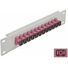 Delock 10? LWL Patchpanel 12 Port SC Simplex violett 1 HE grau