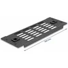 Delock 66986 - Vented blank panel - Juodas - Metal - 25.4 cm (10") - 88 mm - 25.4 cm