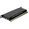 Delock 10? Patchpanel 8 Port Cat.6A 0,5 HE juodas