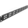 Delock 19? 1 HE Rackblende fr 8 Lfter 40 x 40 mm dunkelgrau