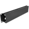 Delock 19? 2 HE Kabelmanagement Rangierpanel mit 4 Öffnungen Metall juodas