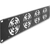 Delock 19? 2 HE Rackblende für 4 Lüfter 80 x 80 mm dunkelgrau