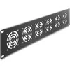 Delock 19? 2 HE Rackblende für 6 Lüfter 60 x 60 mm dunkelgrau