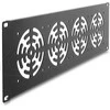 Delock 19? 3 HE Rackblende für 4 Lüfter 92 x 92 mm dunkelgrau