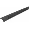 Delock 66846 - Cable management panel - Juodas - Metal - Nylon - 1U - 48.3 cm (19") - 77 mm