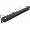 Delock 19? Kabelmanagement Rangierpanel mit 5 Metallbügel 1 HE juodas