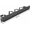 Delock 19? Kabelmanagement Rangierpanel mit 5 Metall Bügeln (2 x horizontal, 3 x vertikal) 1 HE juodas