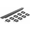 Delock DeLOCK 66850, Cable management panel, Juodas, Metal, Plastic, 1U, China, 48.3 cm (19")