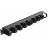 Delock 66849 - Cable management panel - Juodas - Metal - Plastic - 1U - 48.3 cm (19") - 44 mm