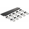 Delock 19? Kabelmanagement Rangierpanel mit 10 Metallbügel 2 HE juodas