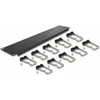 Delock 19? Kabelmanagement Rangierpanel mit 10 Metallbügel 2 HE juodas