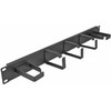 Delock 19? Kabelmanagement Rangierpanel mit 5 Metall Bügeln (2 x horizontal, 3 x vertikal) 1 HE juodas