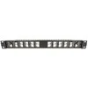 Delock 19? Keystone Patchpanel 24 Port gewinkelt mit Entlastungsschiene juodas
