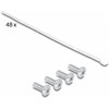 Delock 19? Keystone Patchpanel 48 Port mit Entlastungsschienen 2 HE juodas