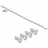 Delock 19? Keystone Patchpanel 48 Port mit Entlastungsschienen 2 HE juodas