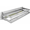 Delock 19? Keystone Patchpanel 48 Port mit Entlastungsschienen 2 HE grau