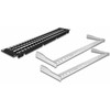 Delock 19? Keystone Patchpanel 48 Port mit Entlastungsschienen 2 HE juodas