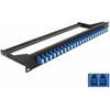 Delock 19? LWL Patchpanel 24 Port LC Duplex blau