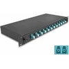 Delock 19? LWL Spleißbox 12 x LC Duplex OM3 1HE komplett bestückt