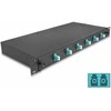 Delock 19? LWL Spleißbox 6 x LC Duplex OM3 1HE komplett bestückt