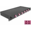 Delock 19? LWL Spleißbox 6 x LC Duplex OM4 1HE komplett bestückt