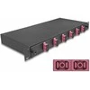 Delock 19? LWL Spleißbox 6 x SC Duplex OM4 1HE komplett bestückt