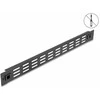 Delock 66985 - Vented blank panel - Juodas - Metal - 1U - 44 mm - 48.2 cm
