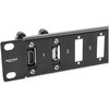 Delock 66077 - Rack mounting - 1U - Juodas - Metal - 44 mm - 482 mm