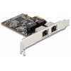 Tinklo plokštė Delock DeLOCK PCIE x1 į 2x RJ45 Gbit, tinklo kamera
